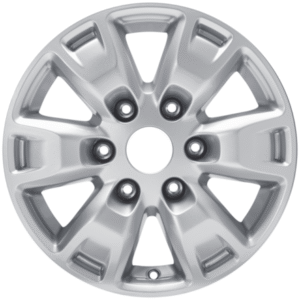 Platišče iz lahke zlitine 16" s 6 kraki, srebrne barve